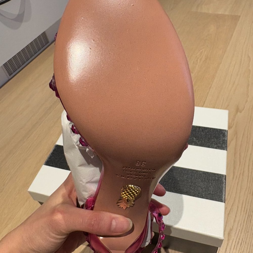 Aquazzura Pink Heels - Picture 4 of 7